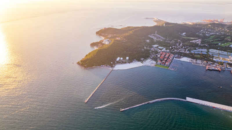 日暮北部湾