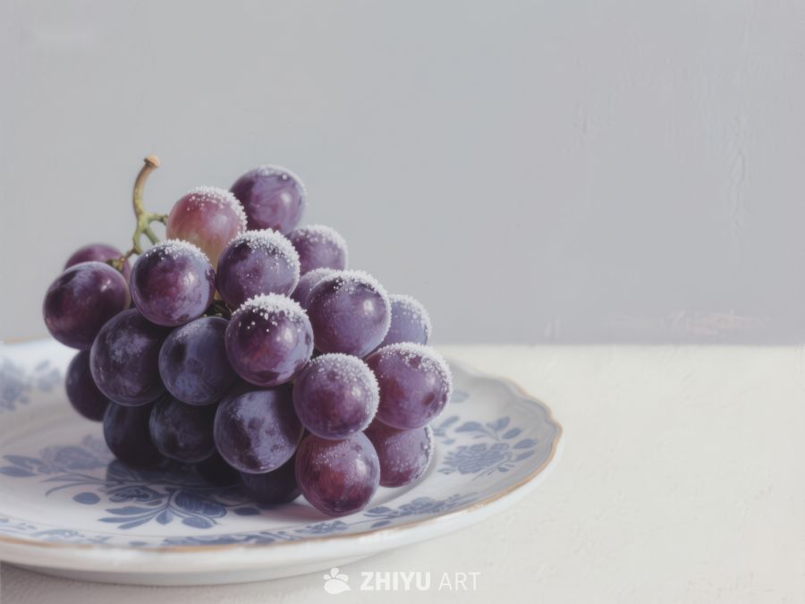 盘中紫葡萄，清新诱人 276