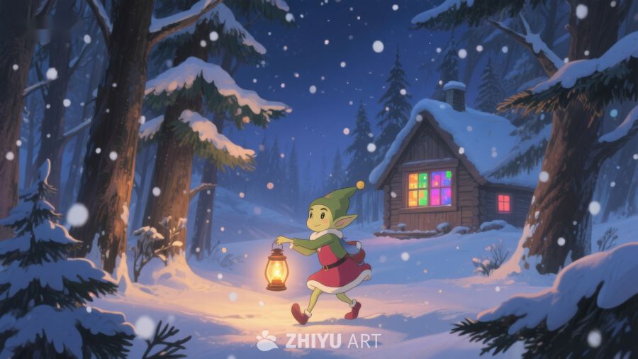 雪夜精灵提灯漫步 385