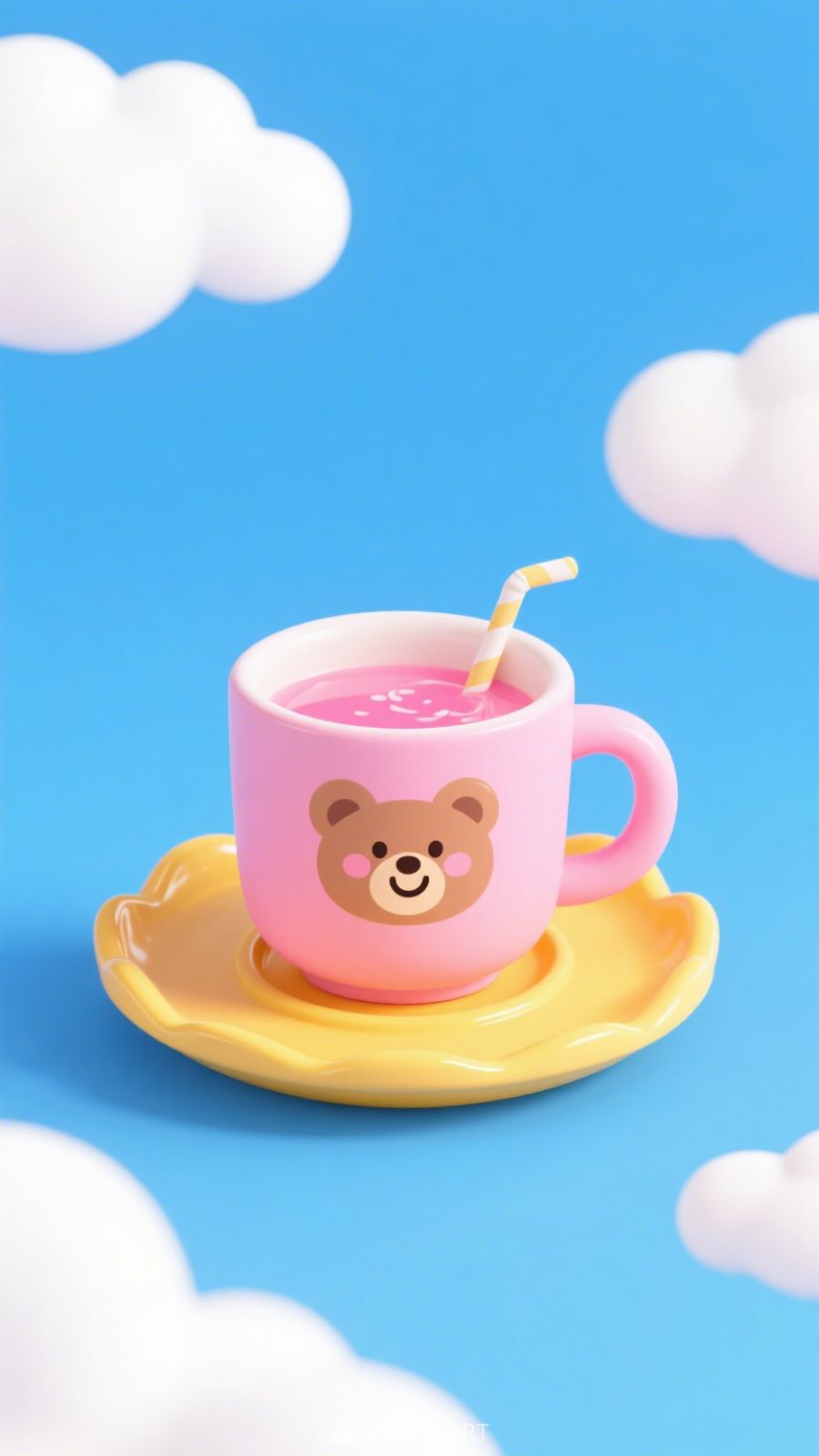 卡通图案、茶杯样式、卡通茶杯、茶杯背景 3