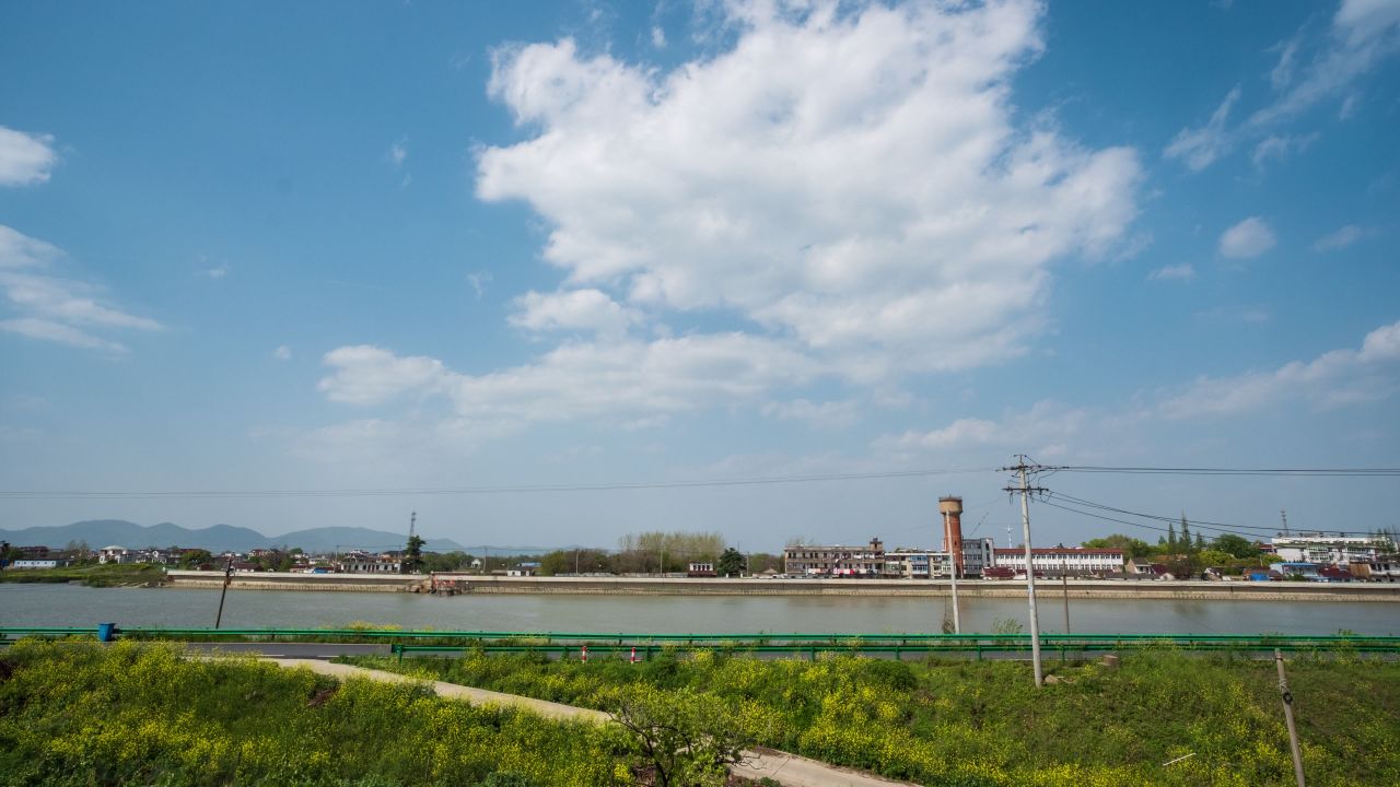 蓝天白云天空乌云天气象风云变幻