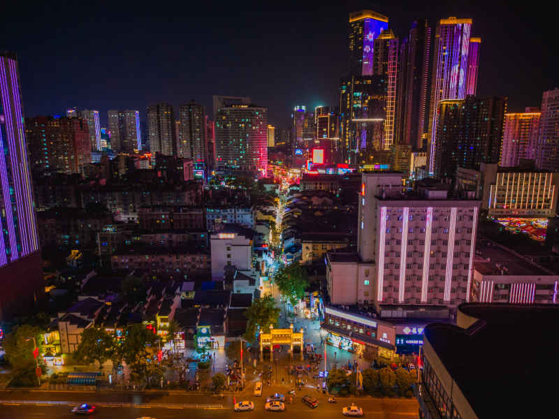 湖南长沙太平老街夜景
