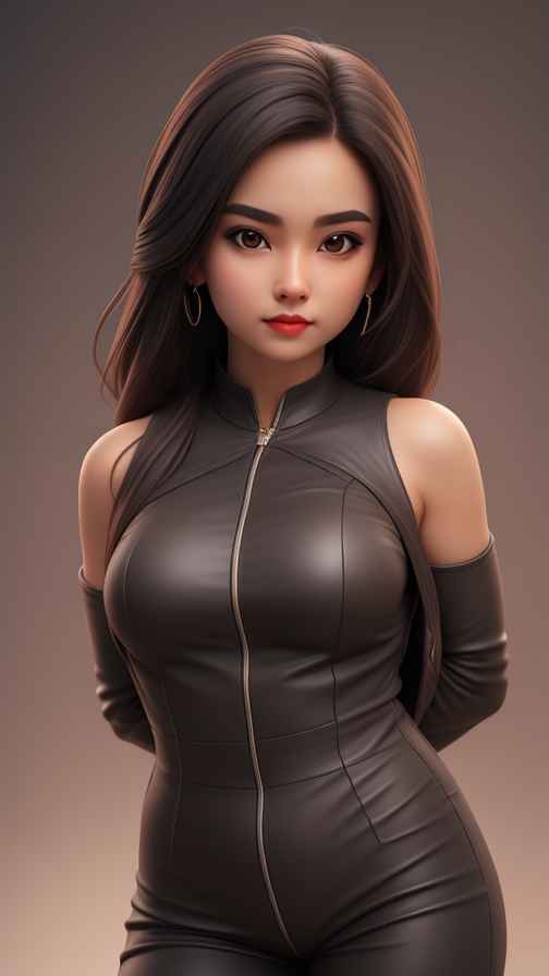 高级感女孩皮衣系列