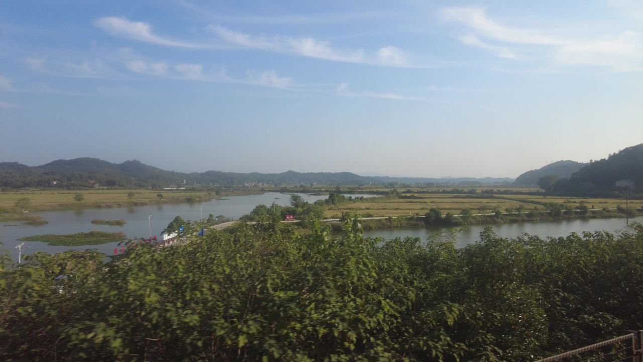 旅途火车窗外风光实拍 