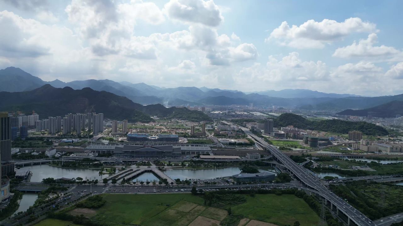 航拍温州南站