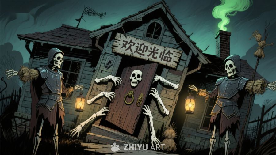 骷髅守卫的神秘小屋