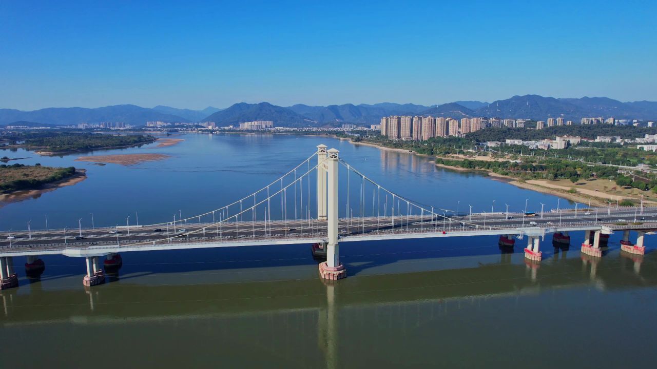 航拍福州洪塘大桥景观 8