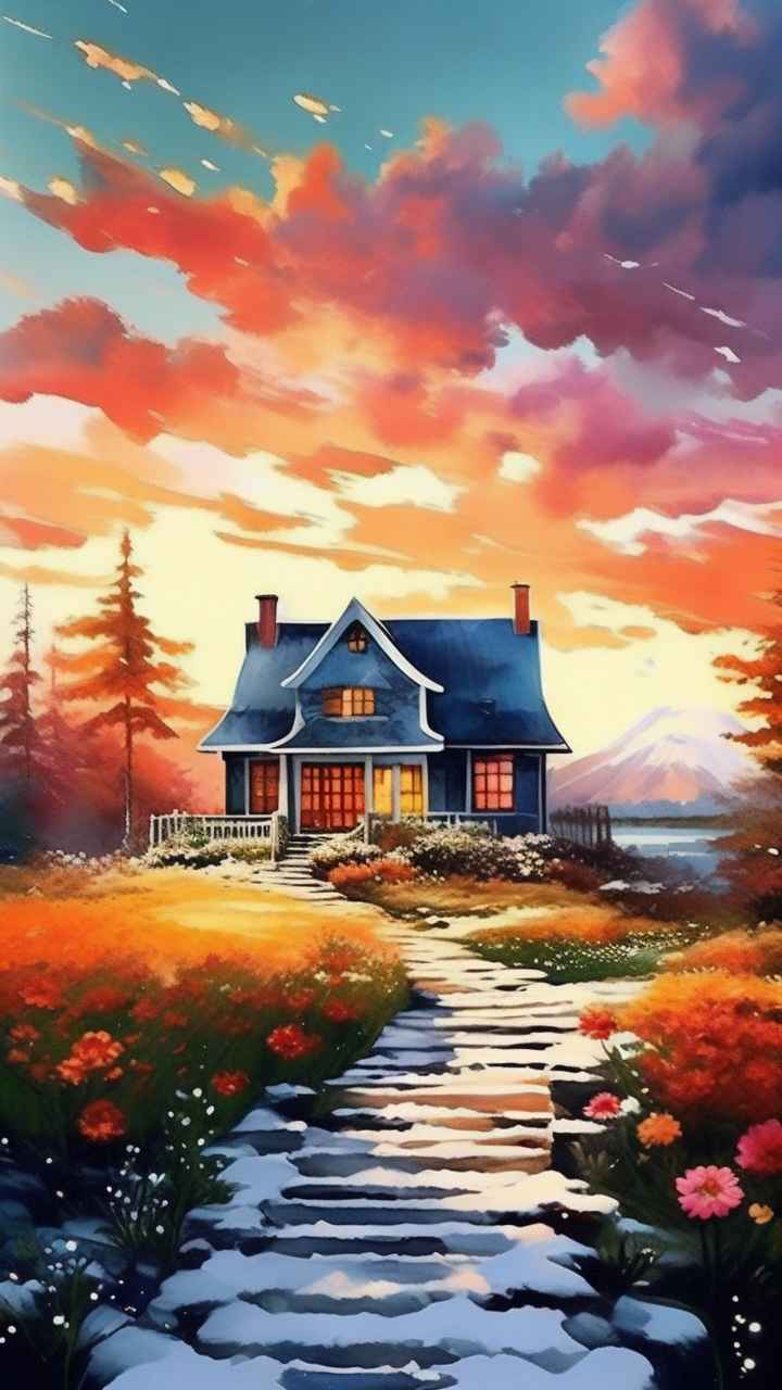 充满活力的绿洲在它的后院各种花 70