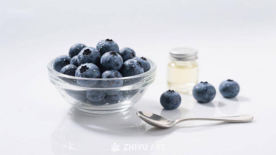 蓝莓与蜂蜜的清新组合