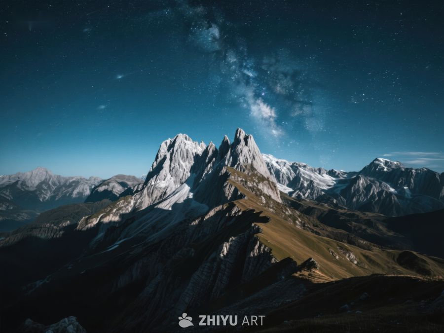 星空下的巍峨雪山 216