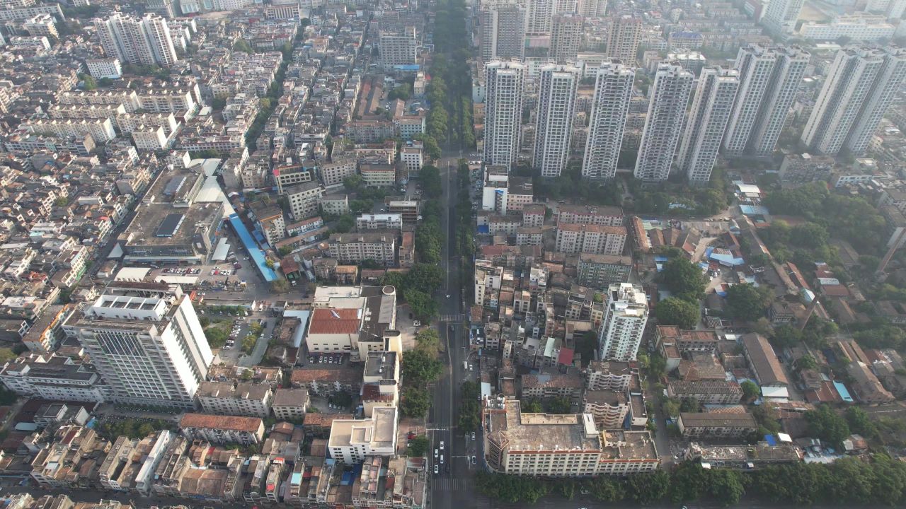 广西北海城市风光旅游景区航拍 