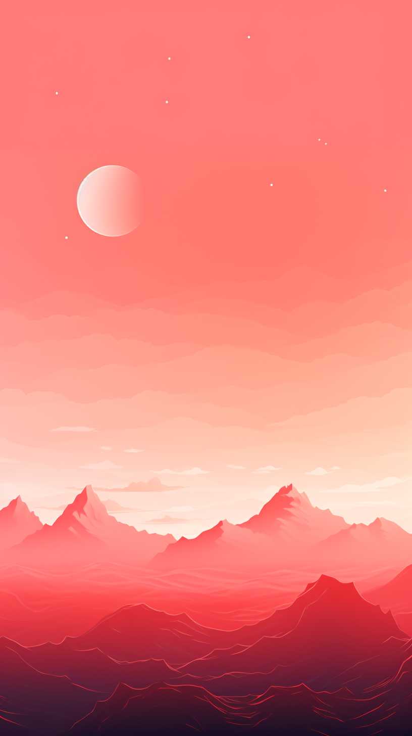 红色背景艺术图