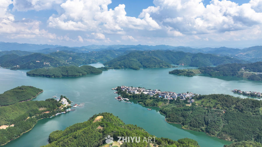 航拍贵州兴义万峰湖 南盘江畔山水 7