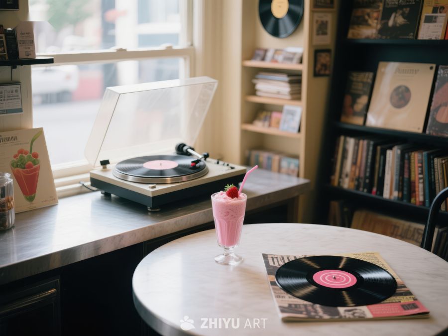 黑胶唱片与奶昔的复古时光 169