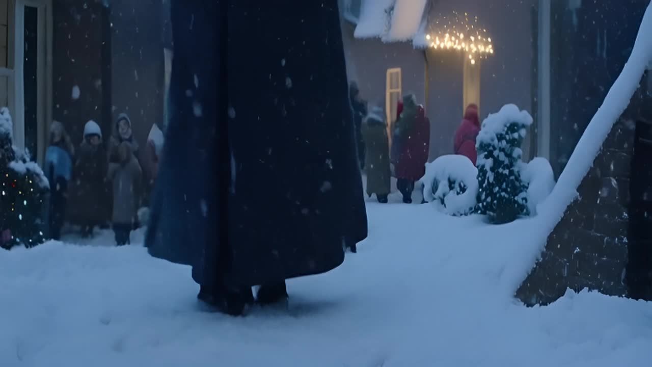 雪中的小镇：克拉拉写下给圣诞老人的信