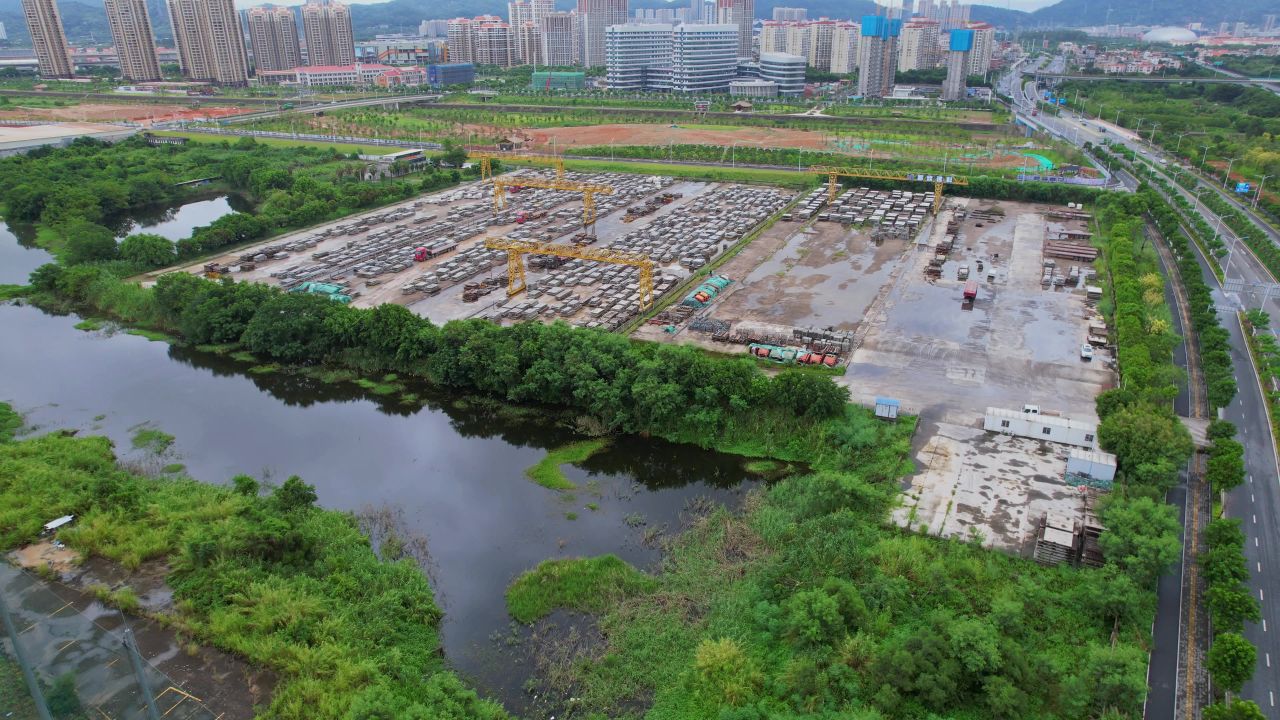 航拍水泥加工建材 10