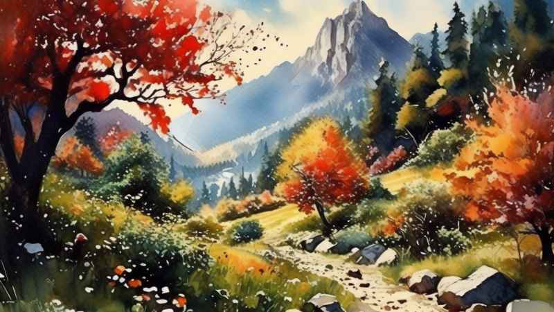 人惊叹的山水画插画 18
