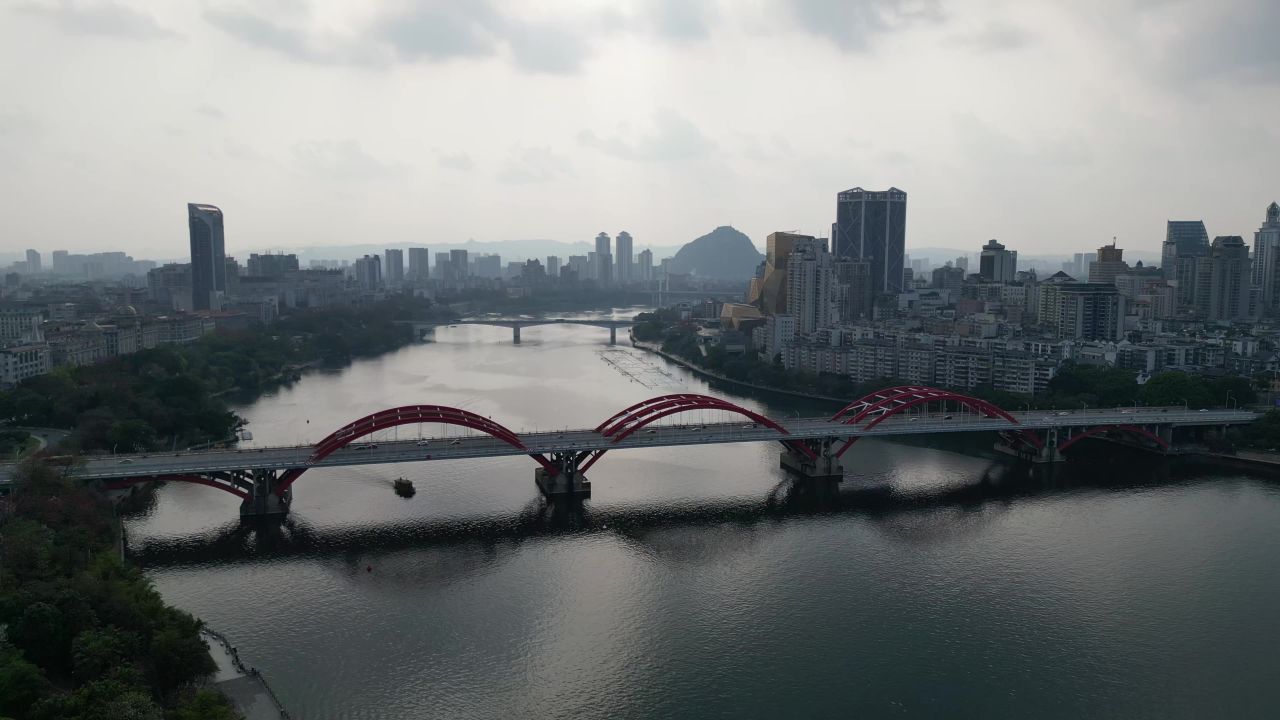 广西柳州文惠桥航拍
