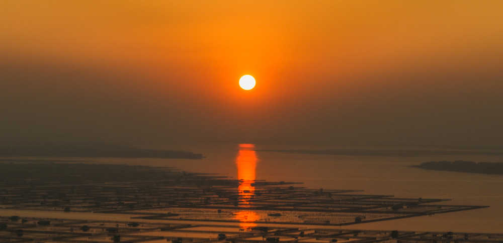 航拍阳澄湖