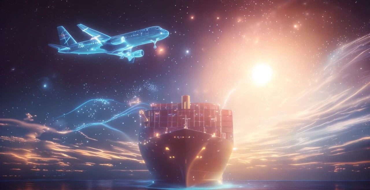 星空海运：飞机护航货轮远航天际之旅