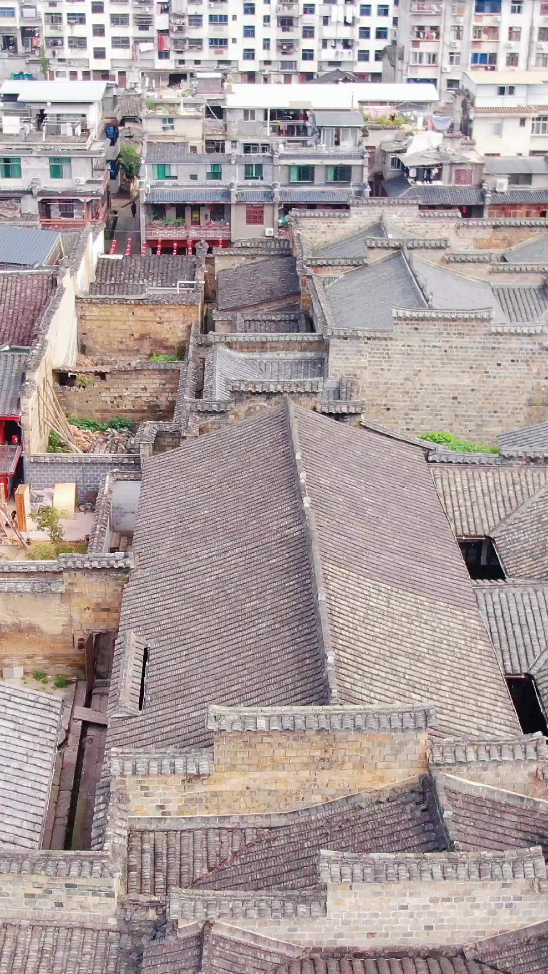 福建泰宁古城竖屏航拍