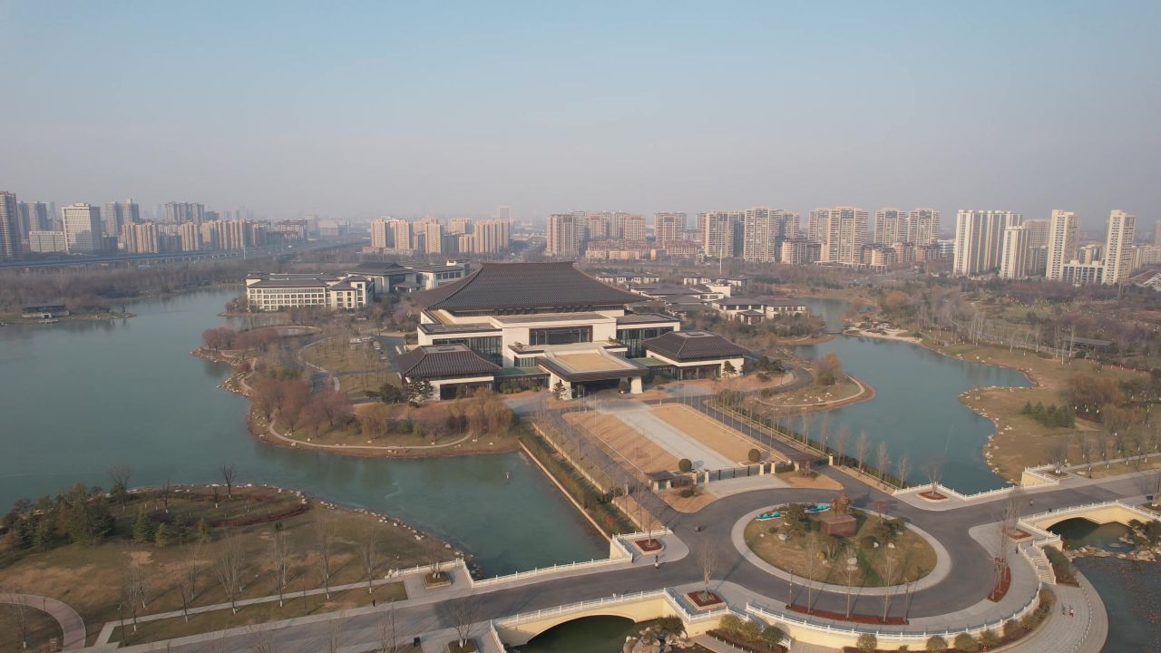  西安国际会议中心航拍
