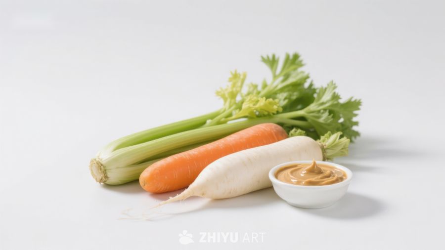 蔬菜与蘸酱组合