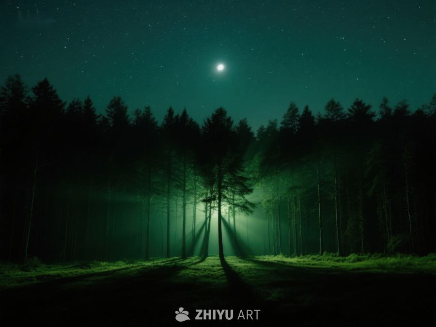 夜林星光，神秘光芒 400