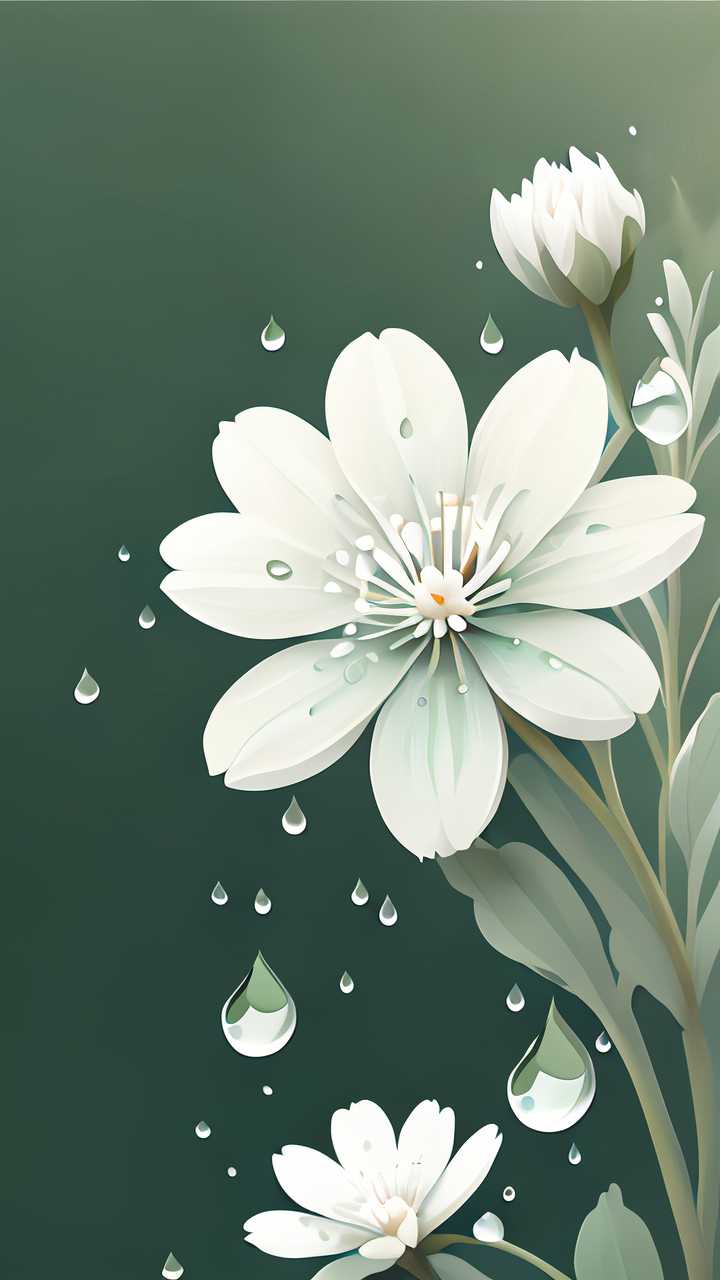 水滴小白花