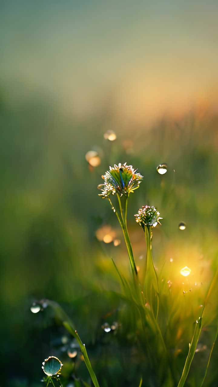 太阳花花水滴草