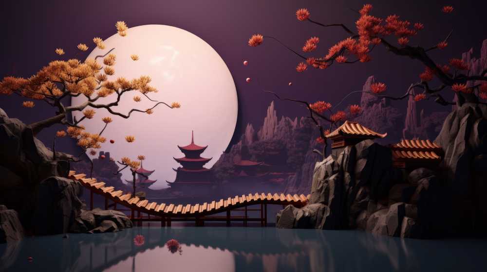 中秋佳节之花好月圆