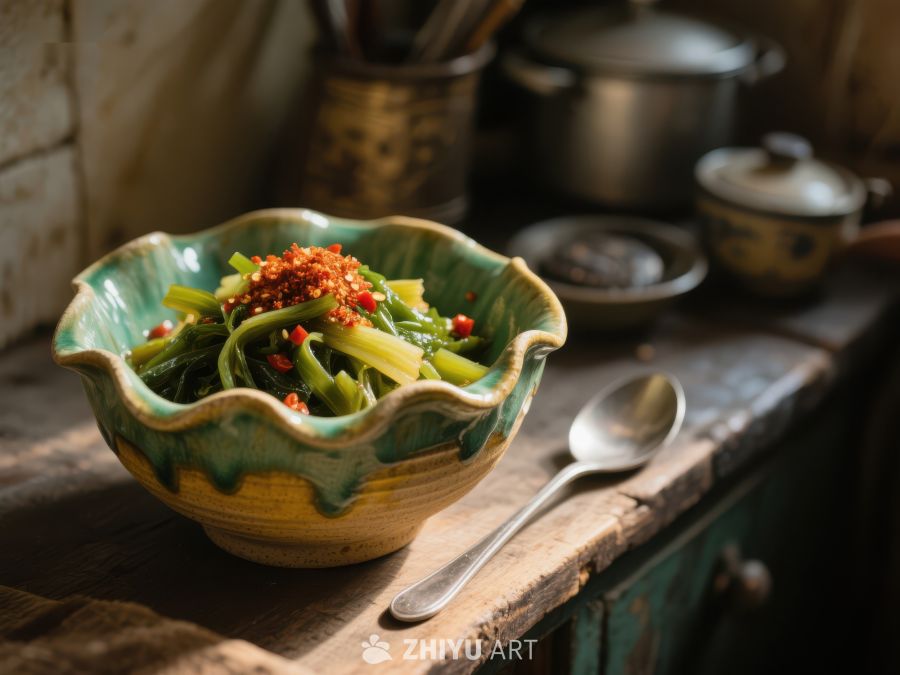 绿色碗中的蔬菜沙拉 901