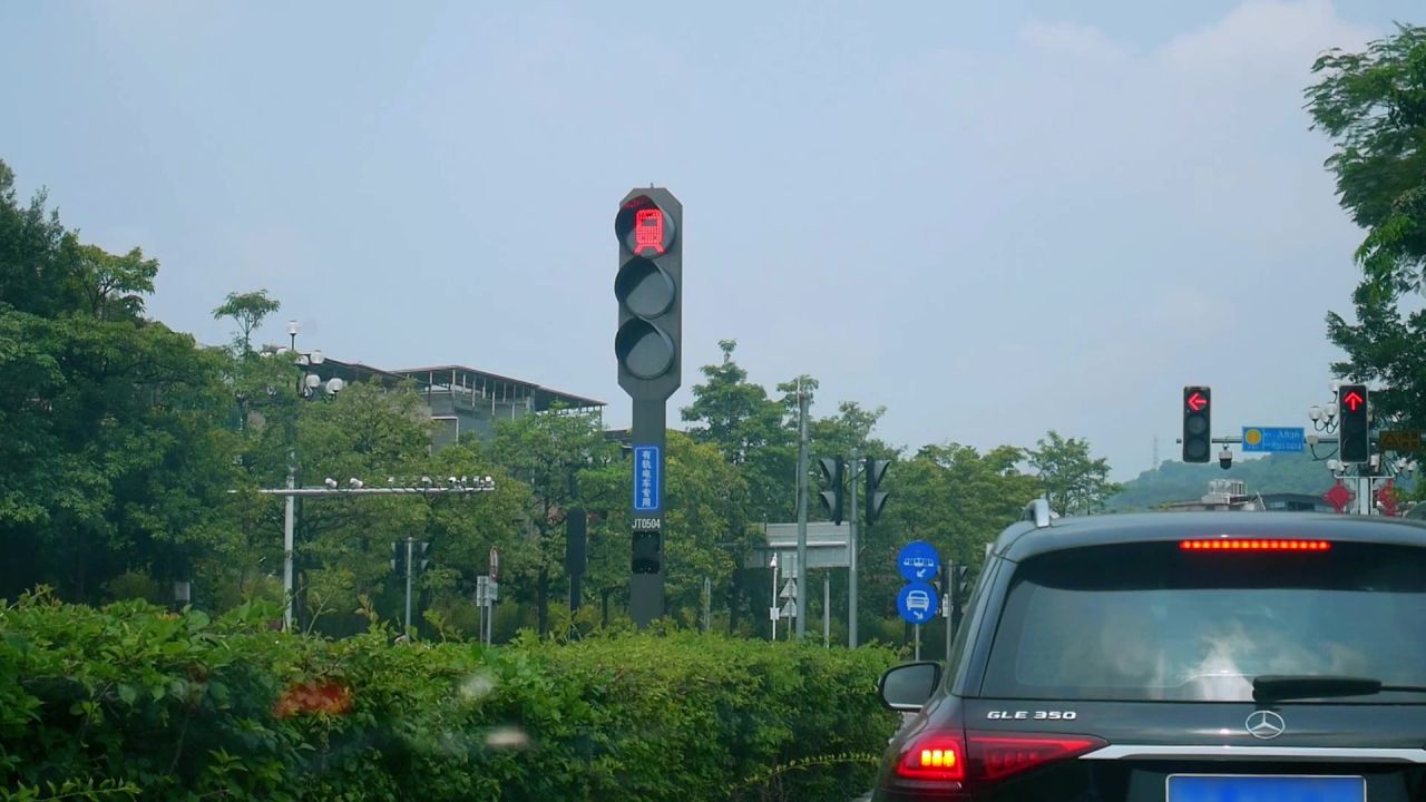 路口轻轨信号红灯倒计时