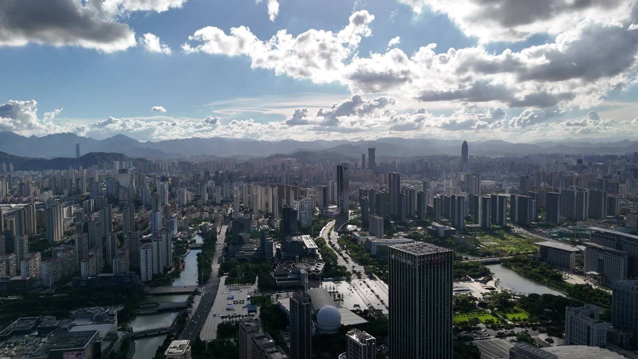 现代都市的壮丽景色