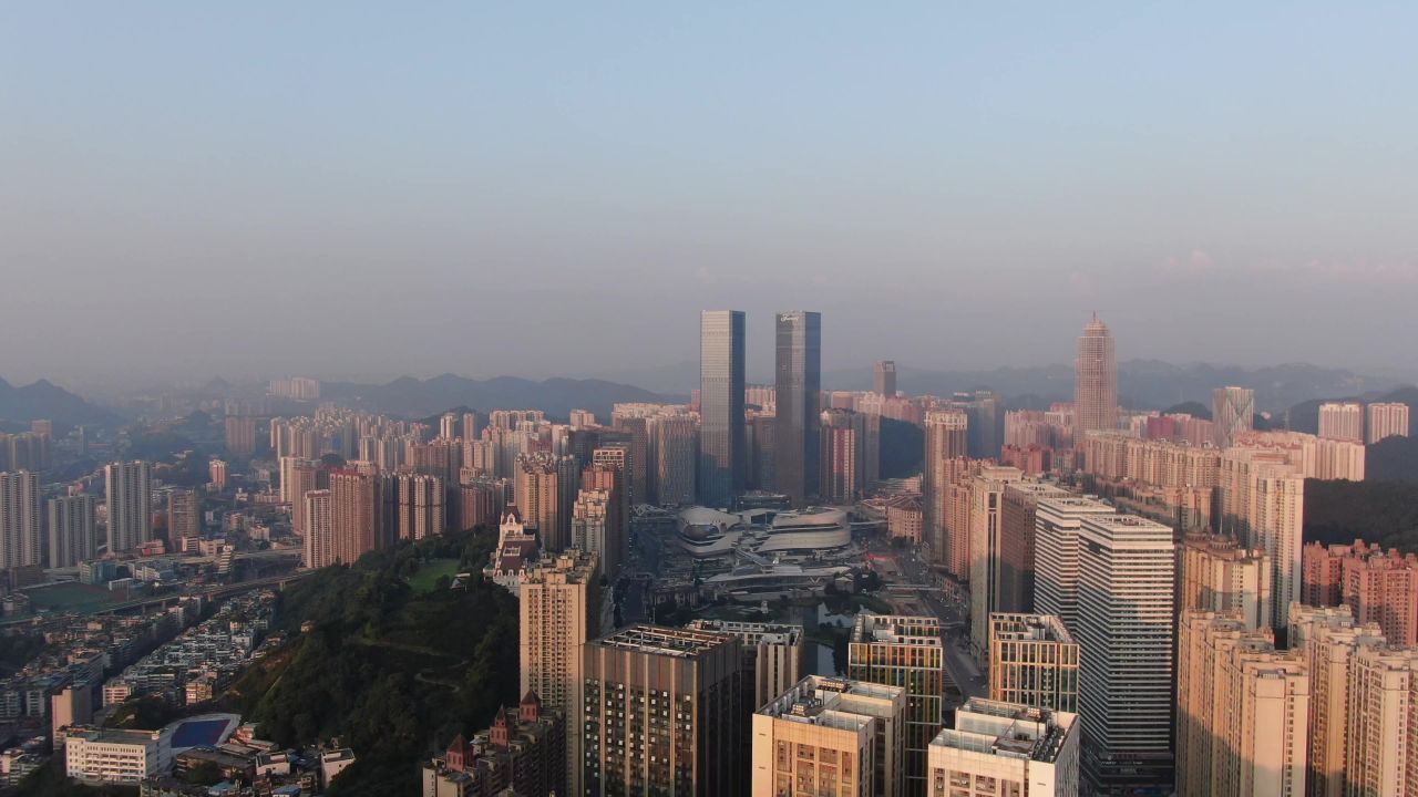 贵阳最高楼建筑航拍