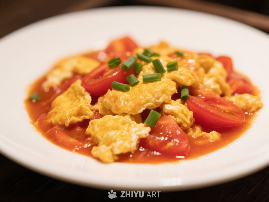 番茄炒蛋，美味家常菜 120