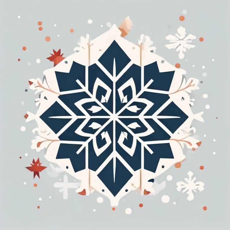 圣诞节雪景雪花 1