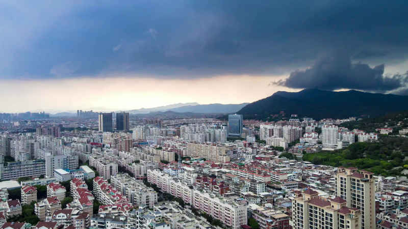 福建泉州城市风光航拍图 