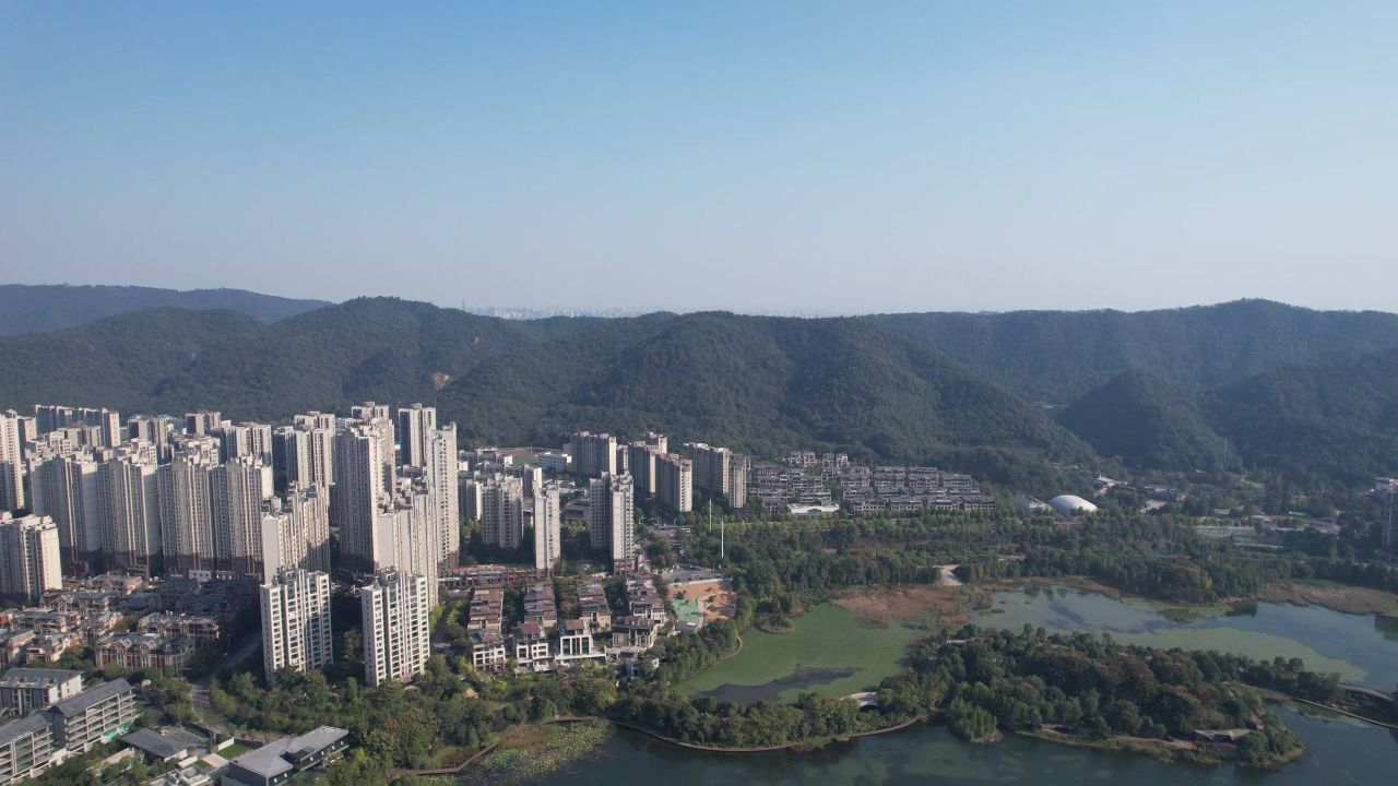 湖南长沙梅溪湖航拍