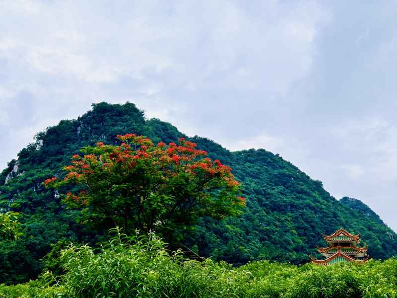 七星岩楼阁景观
