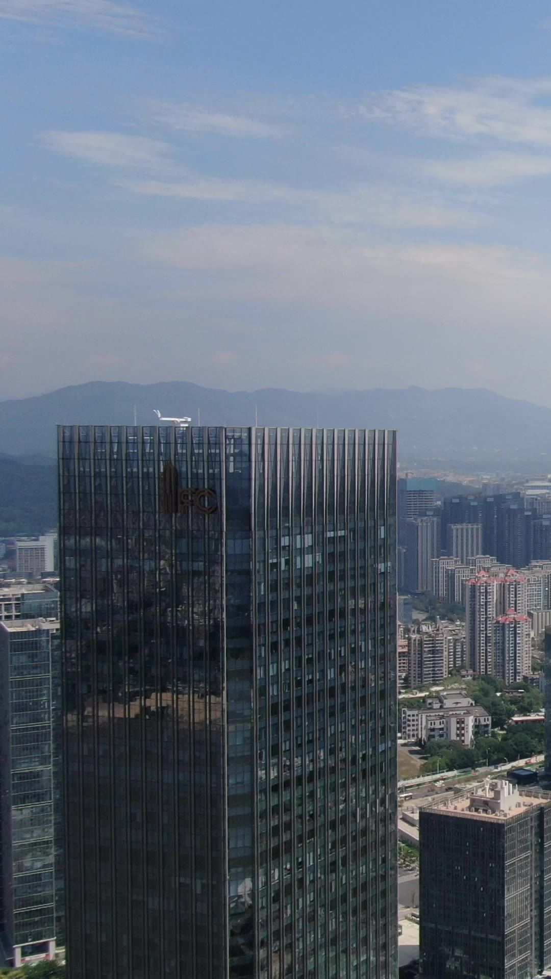 福建福州城市风光竖屏航拍