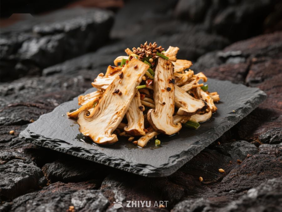 香辣菌菇摆盘 1589