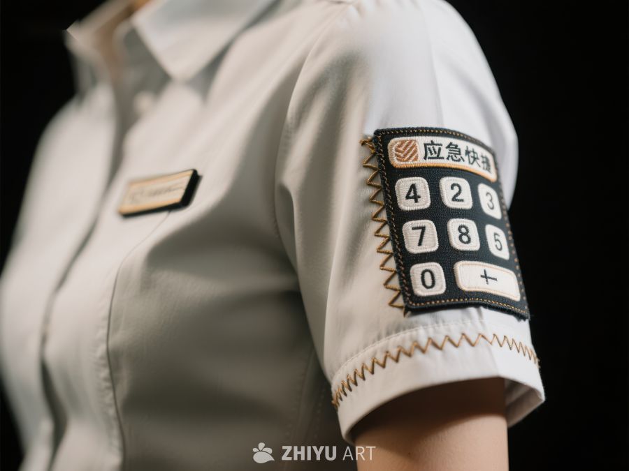 制服袖口上的数字键盘装置 463