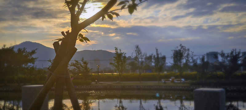 渡山头 夕阳