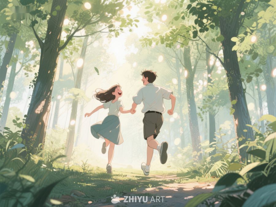 林间小径上的奔跑 455