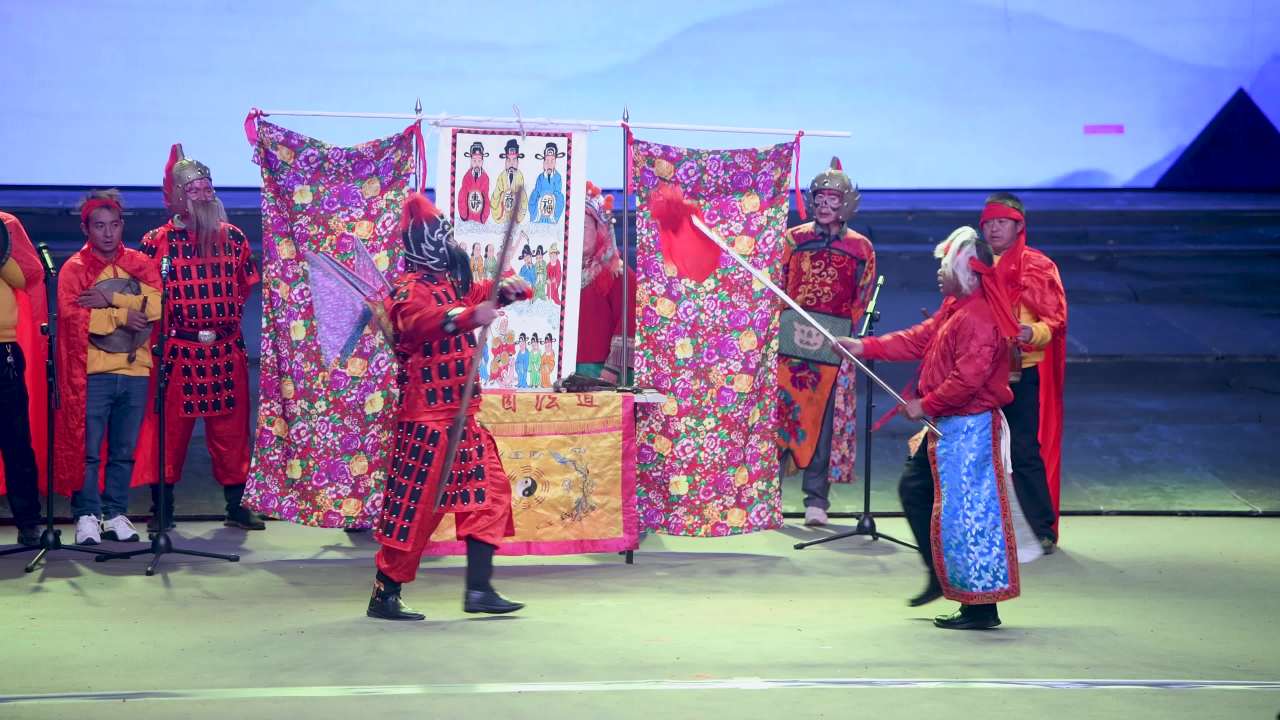 4k民族传统戏剧 戏班傩戏 中国傩文化