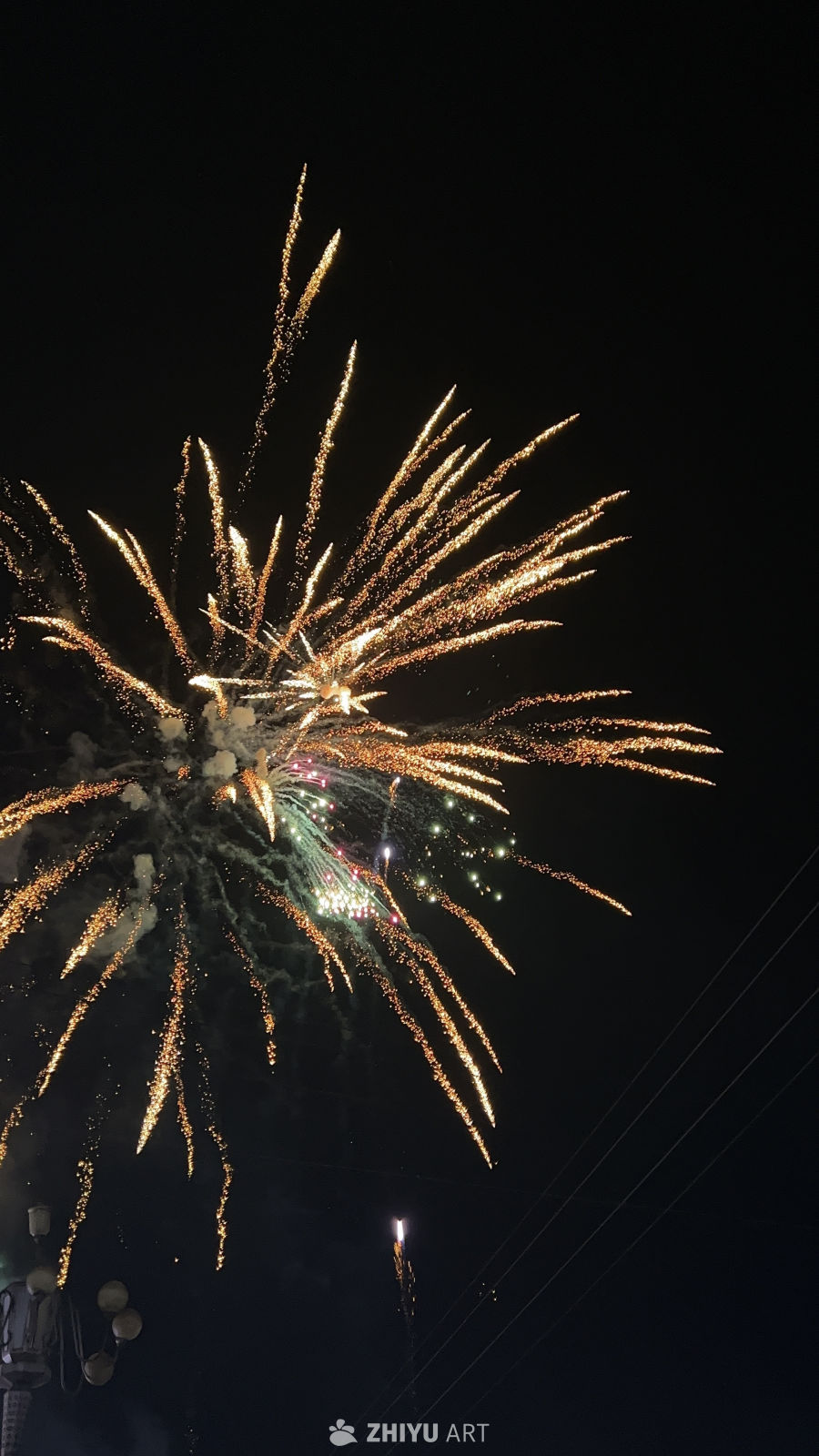 璀璨夜空的烟花