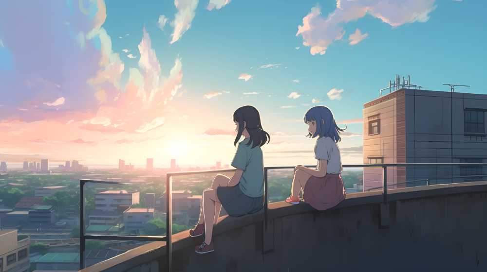 毕业学生插画坐着