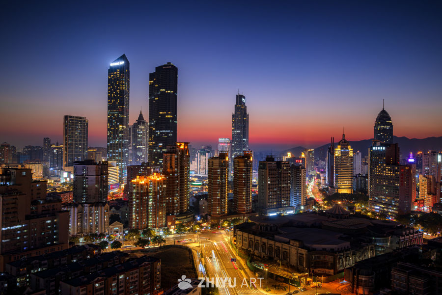 无锡三阳广场日转夜切片.