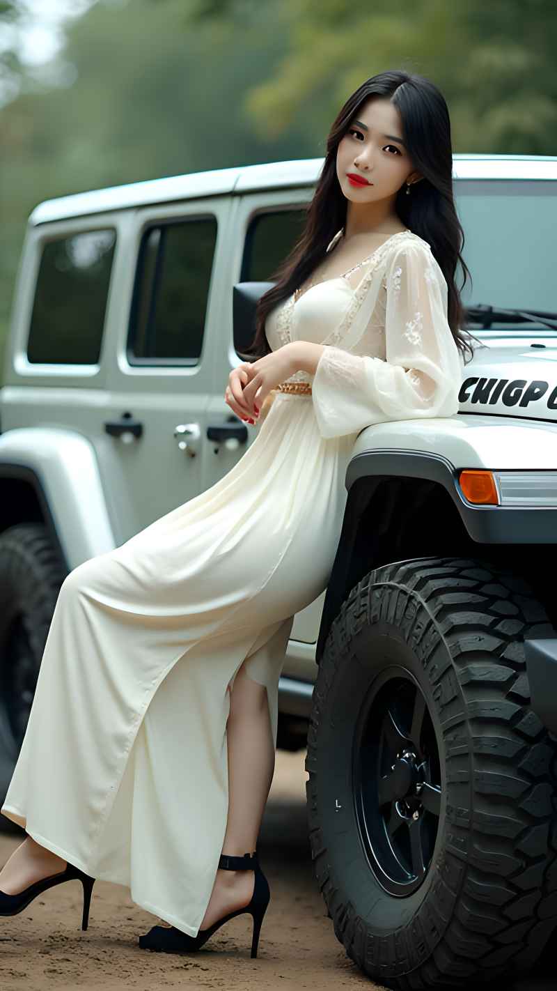 美女与车模特写拍摄 21